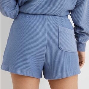 Aerie Womens Shorts Ribbed comfort Knit loose fit vacation packable bottom Large